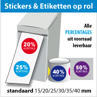 Kortingsstickers op rol SR-015