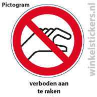 Pictogram 5 stuks 'raken' PICTO-022