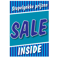 Poster sale winter blauw STA-104