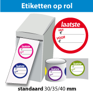 Etiketten op rol SR-012