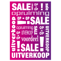 Poster sale  opruiming uitverkoop PO-001