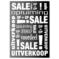 Poster sale  opruiming uitverkoop PO-001