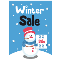 Poster winter sale PO-022