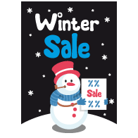 Poster winter sale PO-022
