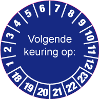 Keuringssticker KS-002