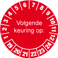 Keuringssticker KS-001