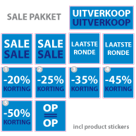 Pakket stickers PAK-01 Blauw