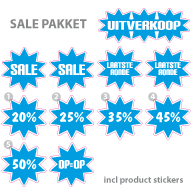 Pakket stickers PAK-02 Blauw