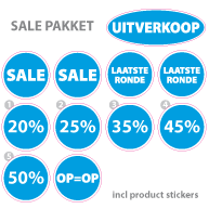 Pakket stickers PAK-03 Blauw