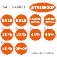 Pakket stickers PAK-03 Oranje
