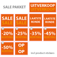 Pakket stickers PAK-01 Oranje