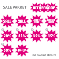 Pakket stickers PAK-02 Roze