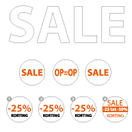 Paneel pakket wit-oranje sale PA-07
