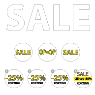 Paneel pakket wit-geel sale PA-09