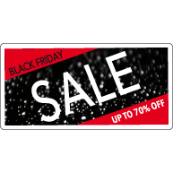 Black Friday Sale Raamsticker BF-010