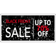 Black Friday Sale Raamsticker BF-013