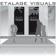 etalage black friday Super Sale BF-016