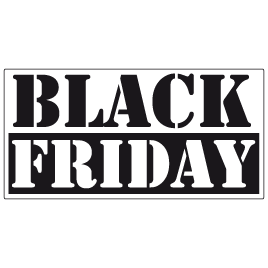 Black Friday Raamsticker BF-002