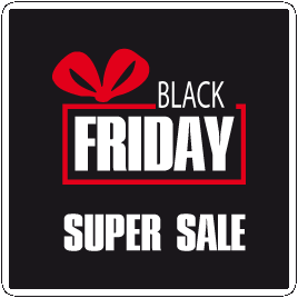 Black Friday Super Sale Raamsticker BF-005