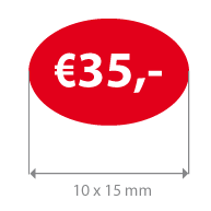 Brilsticker korting ovaal BR-0024