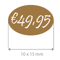 Brilsticker korting ovaal BR-0026