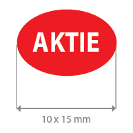 Brilsticker aktie ovaal BR-0016