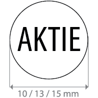 Brilsticker aktie rond BR-0005
