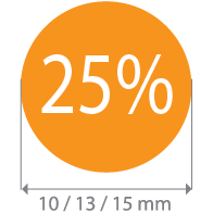 Brilsticker korting rond BR-0004