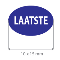 Brilsticker laatste ovaal BR-0020