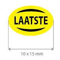 Brilsticker laatste ovaal BR-0018