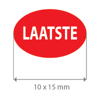 Brilsticker laatste ovaal BR-0020