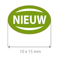 Brilsticker nieuw ovaal BR-0013