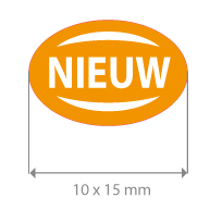 Brilsticker nieuw ovaal BR-0013