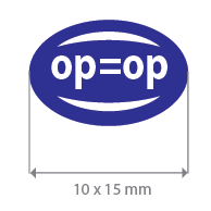 Brilsticker op=op ovaal BR-0017