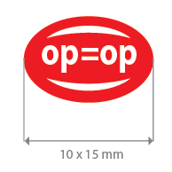 Brilsticker op=op ovaal BR-0017