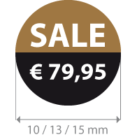 Brilsticker sale Bedrag rond BR-0021
