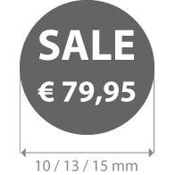 Brilsticker sale Bedrag rond BR-0025