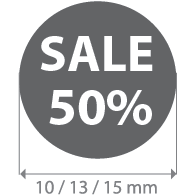 Brilsticker sale percentage rond BR-0003