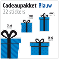 cadeausticker pakket STP-01 blauw