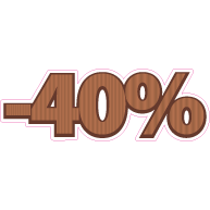 Raamsticker chocola korting VA-0090