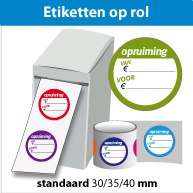 Etiketten op rol SR-005