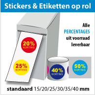 Kortingsstickers op rol SR-014