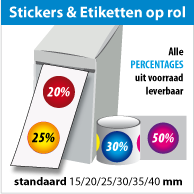 Kortingsstickers op rol SR-016