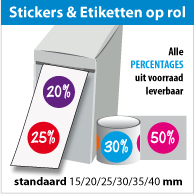 Kortingsstickers op rol SR-017
