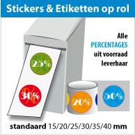 Kortingsstickers op rol SR-019