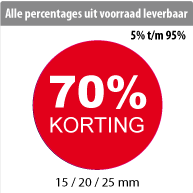 productstickers korting rond STV-013