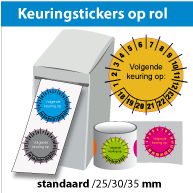 Keuringsstickers op rol SR-039