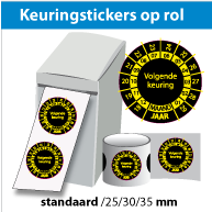 Keuringsstickers op rol SR-041