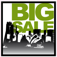 Raamsticker big sale sydney vierkant VI-008