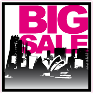 Raamsticker big sale sydney vierkant VI-008